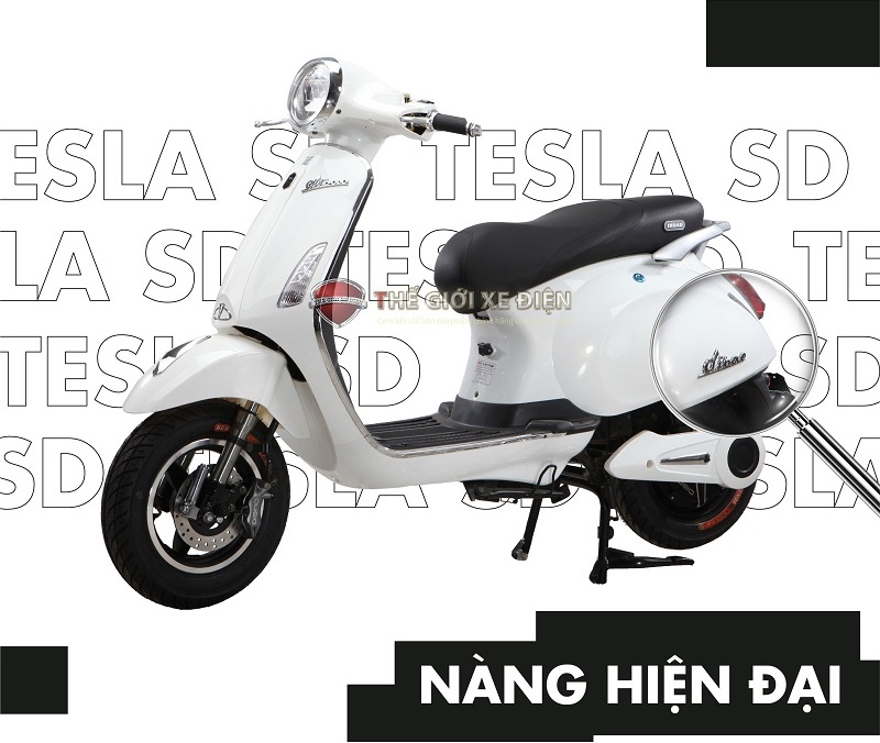 Xe M&aacute;y Điện Dibao Tesla SD Phanh Đĩa