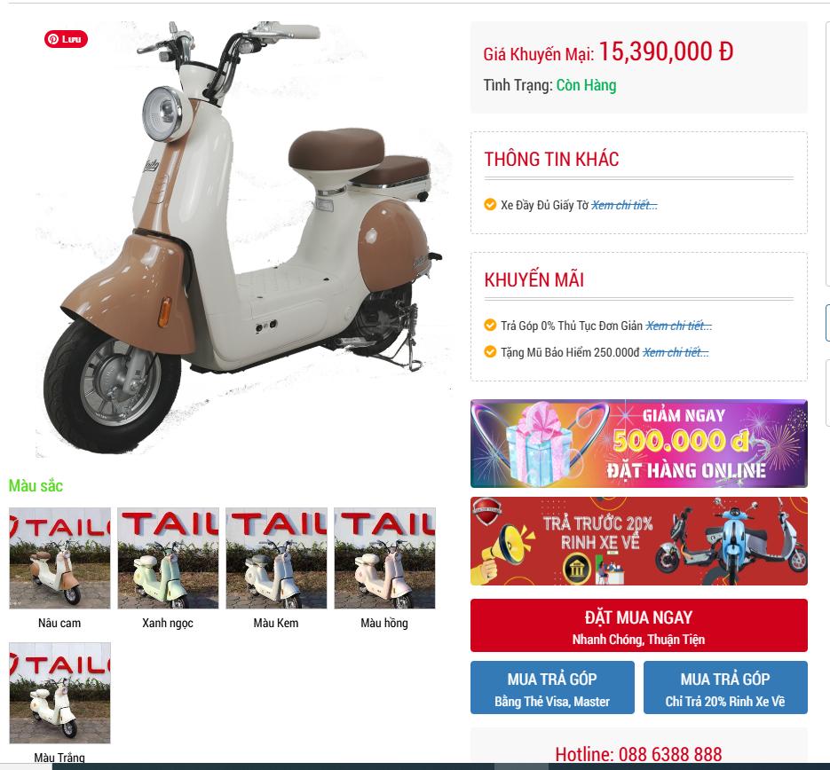 Giới thiệu tổng quan về xe đạp điện Tailg Princess JS50