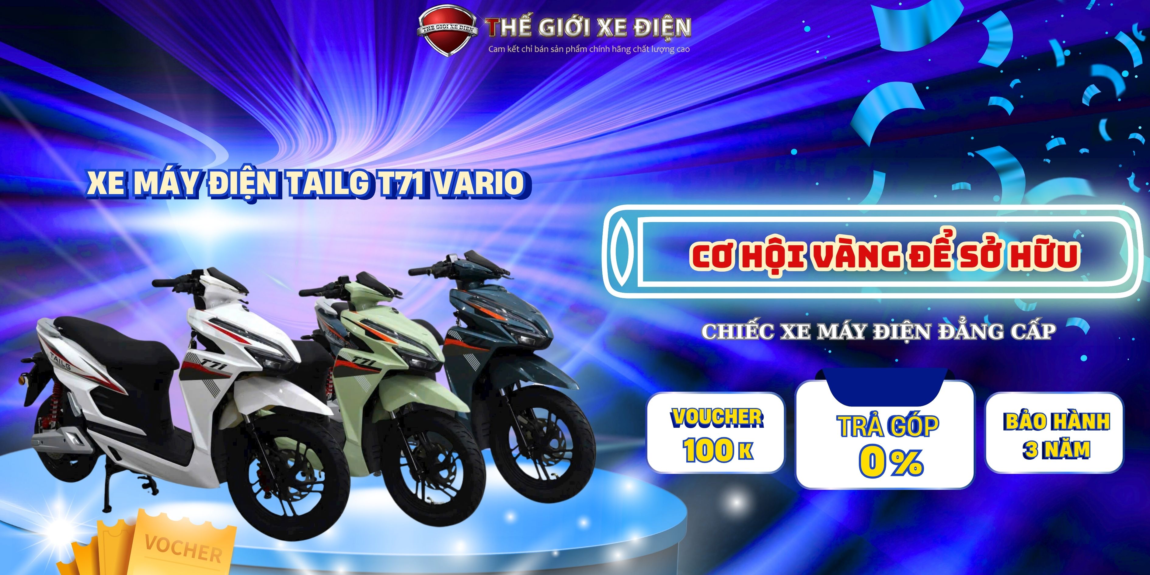 Giới thiệu tổng quan dòng xe máy điện Tailg T71 Vario 8