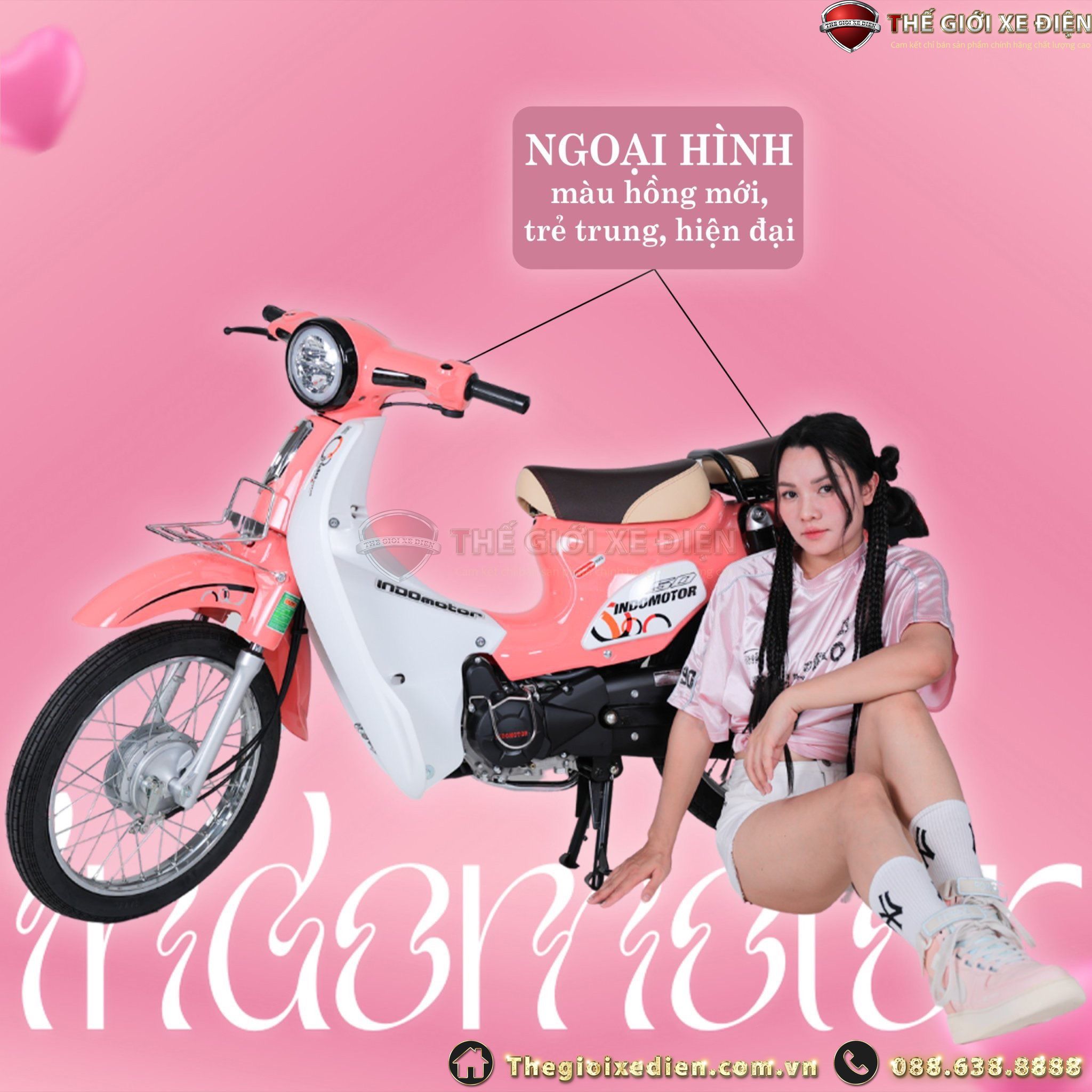 Giới thiệu tổng quan về xe máy 50cc Cub Indo Victoria