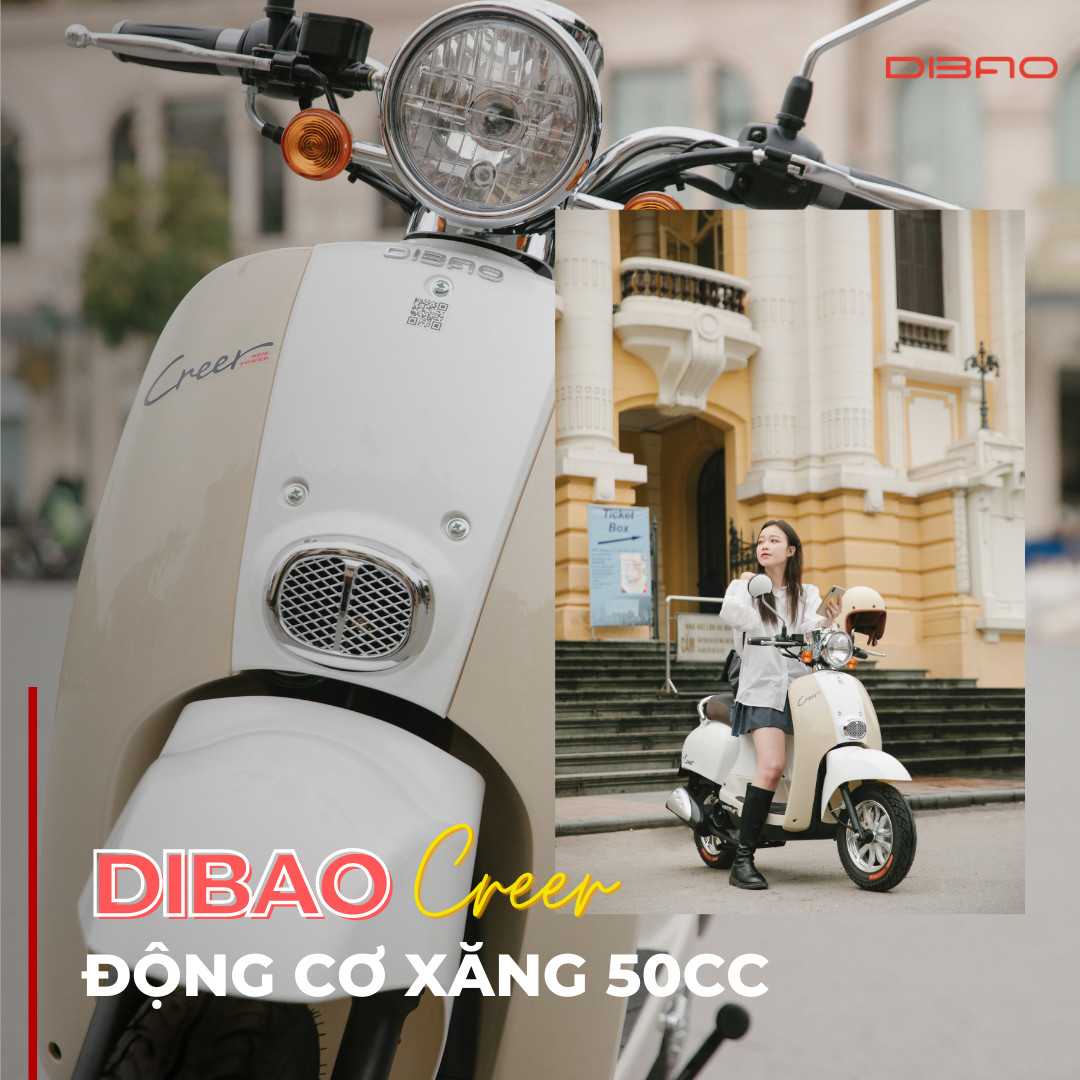 Xe Ga 50cc Dibao Creer 2023 Phanh Đĩa