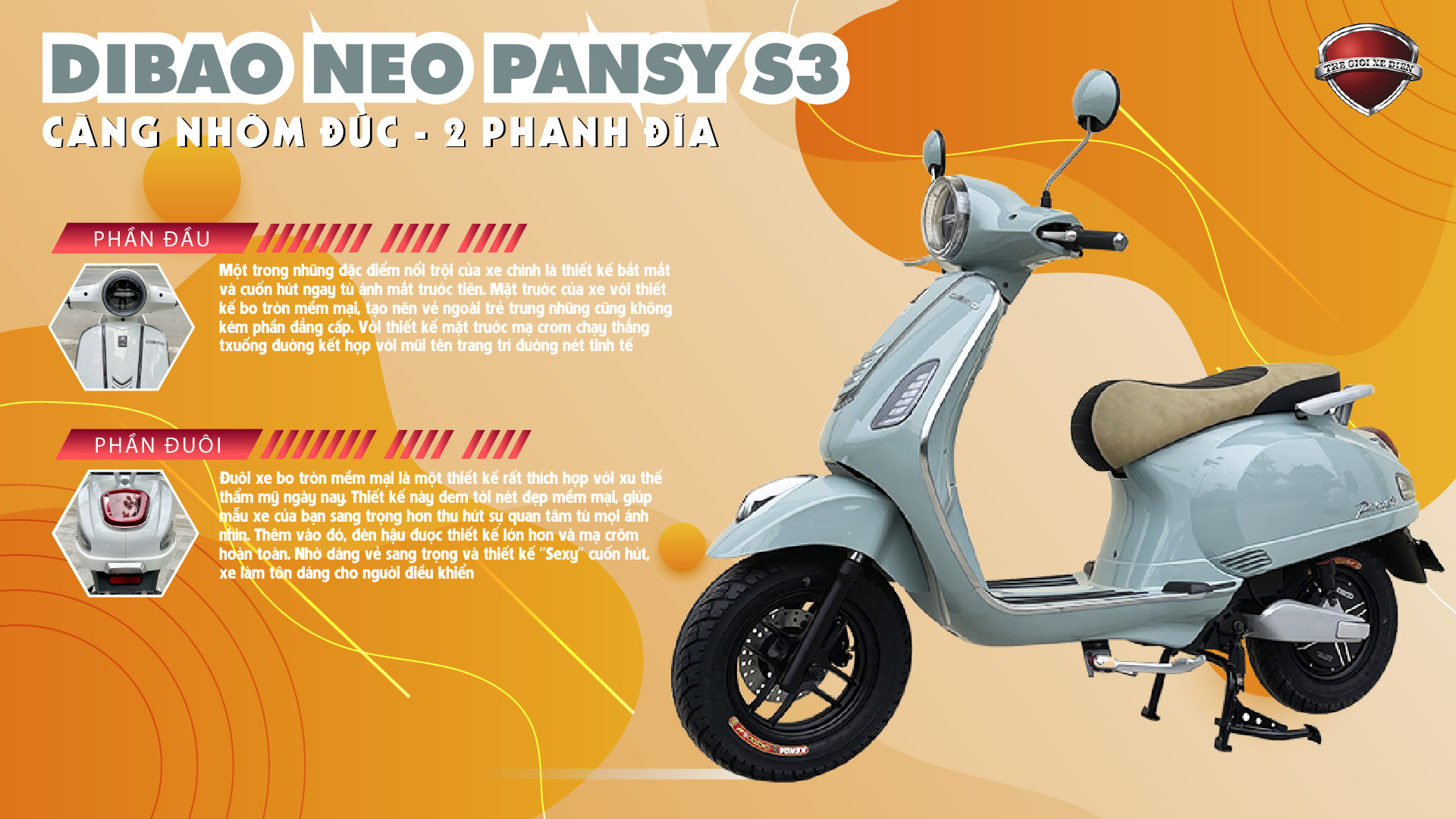 xe máy điện pansy s3 dibao