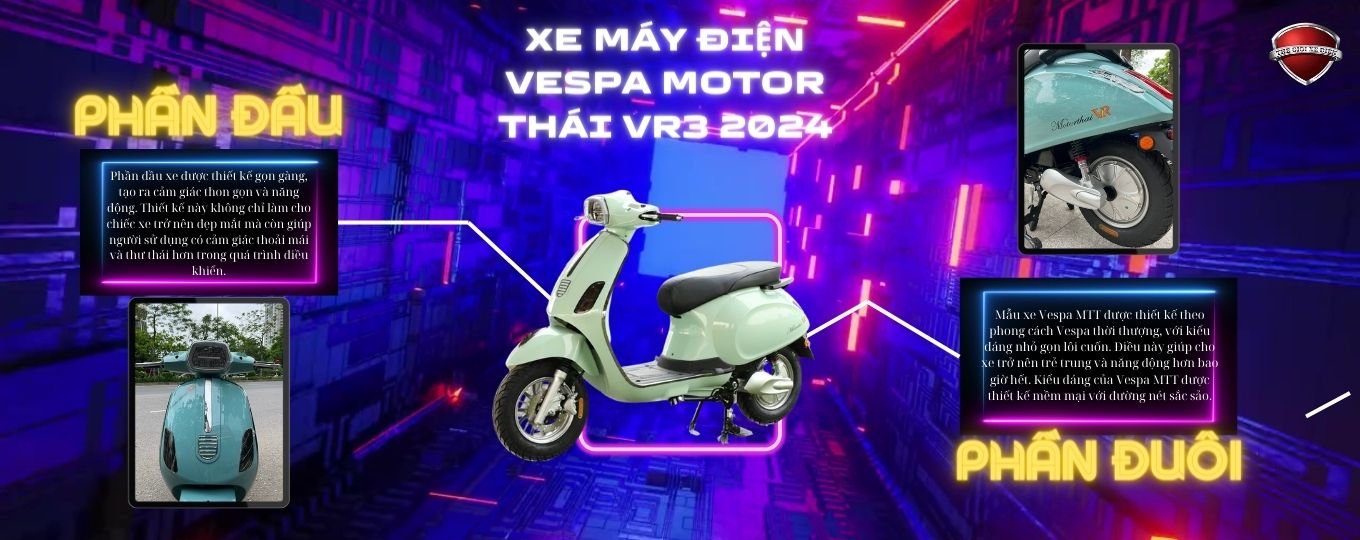 xe máy điện vespa motor thái