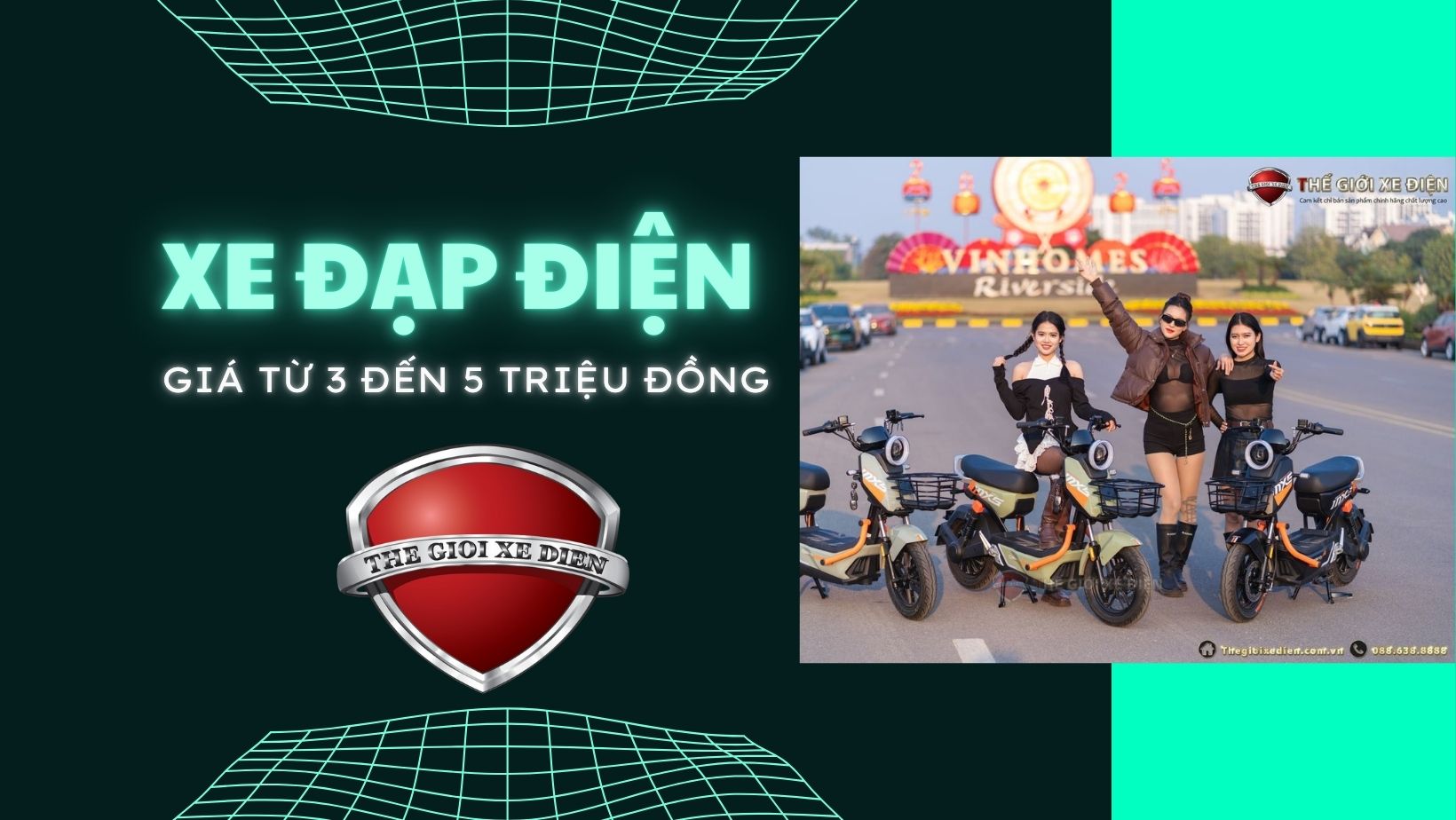 xe đạp điện giá từ 3 đến 5 triệu