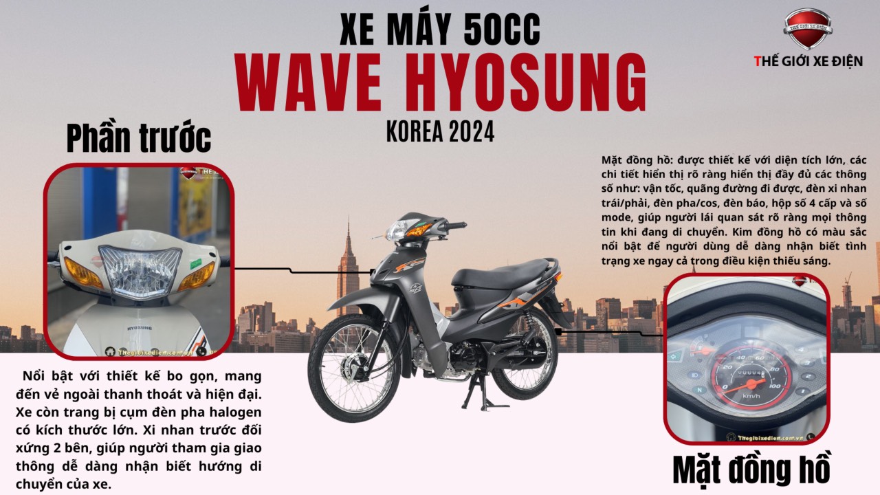 xe máy 50c wave hyosung