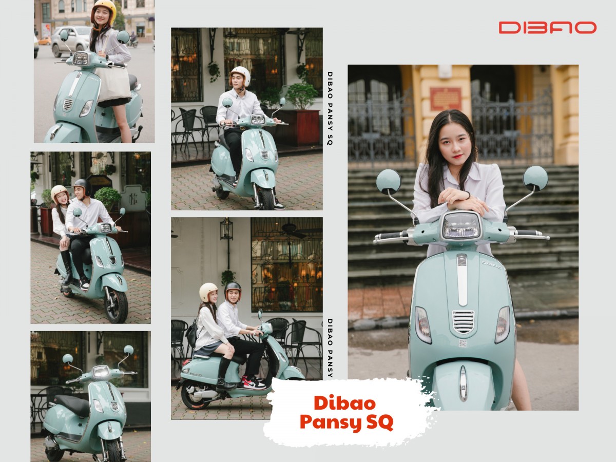 Xe máy điện Dibao Pansy SQ 2 Phanh Đĩa 2023 - Vẻ đẹp sang trọng không thể cưỡng lại